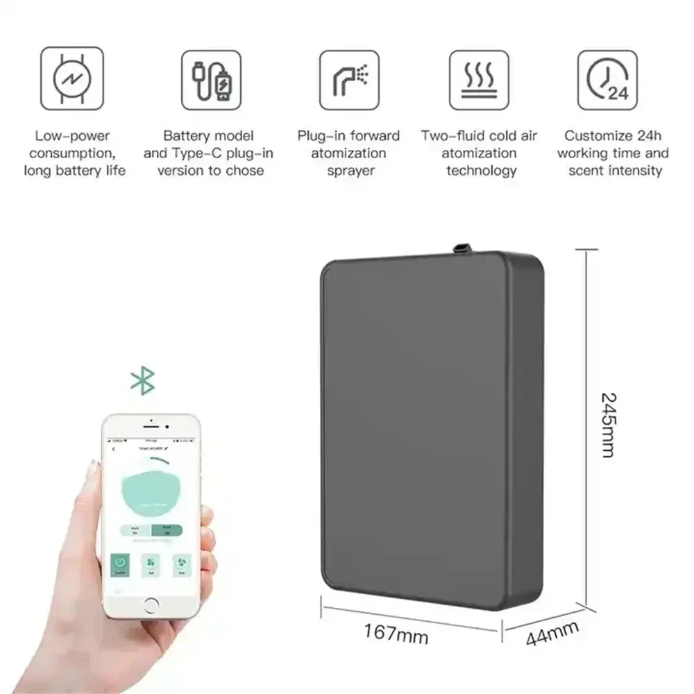 500ML Capacity Fragrance Diffuser Smart Scent Air Machine For Home Professional Waterless Essential Oil Diffuser Air Freshener - Image 4