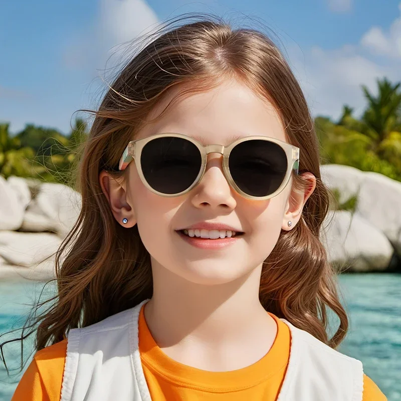 New Fashion Round Children Polarized Sunglasses Kids Sunglasses Boy Girl Stylish Baby Student Eyeglasses Party Eyewear UV400 - Image 2