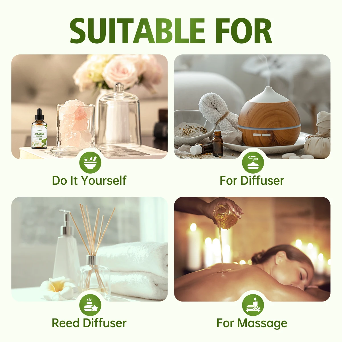 Jasmine essential oil facial skin care oil moisturizing body care massage oil aromatherapy essential oil lasting fragrance - Image 6