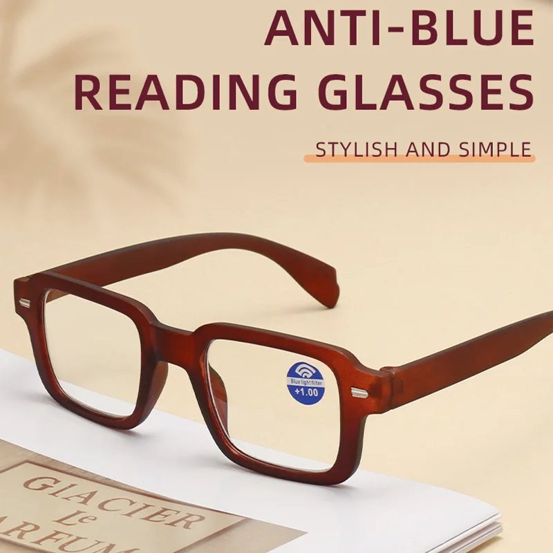 Fashion Women Reading Glasses Square Plastic Computer Anti-Blue Light Women Men Presbyopia Hyperopia Eyeglasses +1.0 +1.5 +2.0 - Image 4