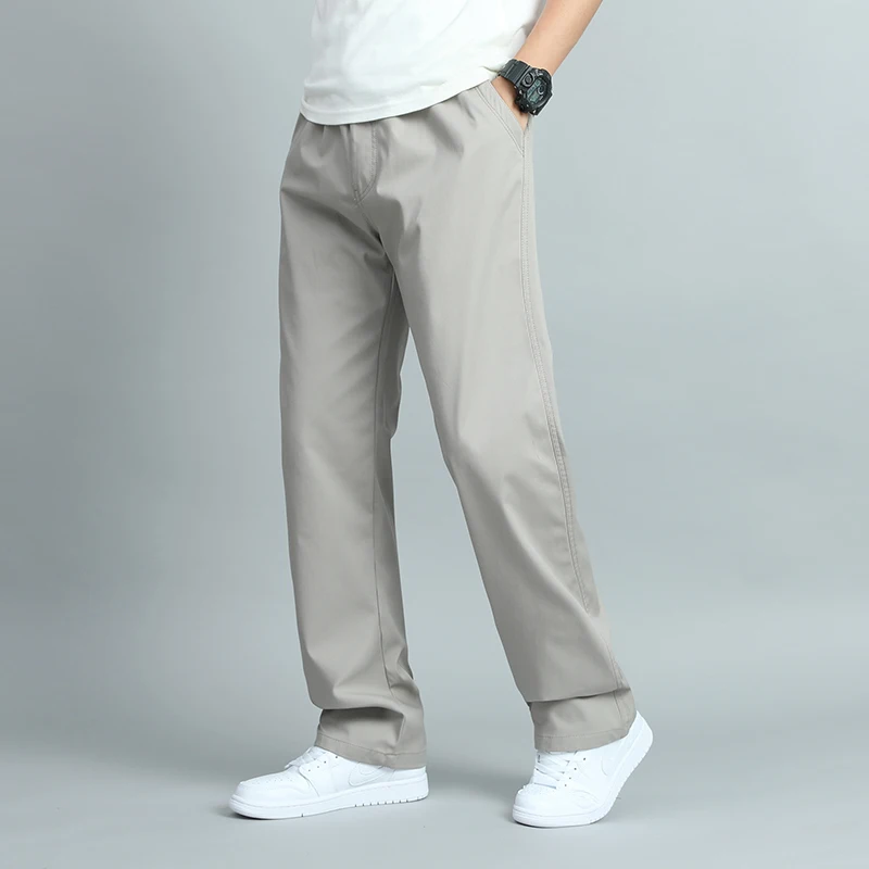 Big Size Men's Casual Cotton Trousers Loose Fit Straight Pants Multi Pocket Big Man Long Pants Mens Jogger Pants Summer Autumn - Image 6
