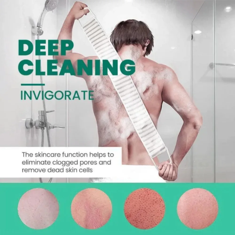 Shower Exfoliating Back Scrubber Bath Belt Towel Ball Glove Deep Mud Clean Korean Body Washcloth Japanese Rear Scrub Pull Strap - Image 3