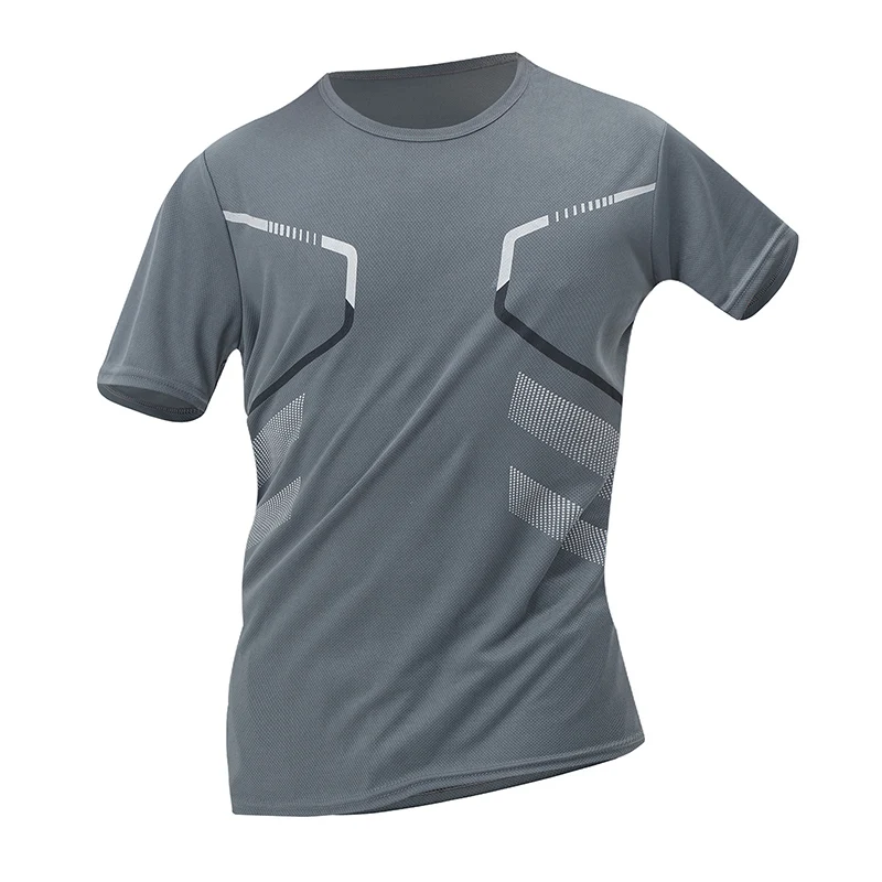 1/3/4 Pieces Summer Men's Printed Quick-drying Breathable Short-sleeved Plus Size Loose Sports Casual T-shirt Multicolor Choice - Image 3