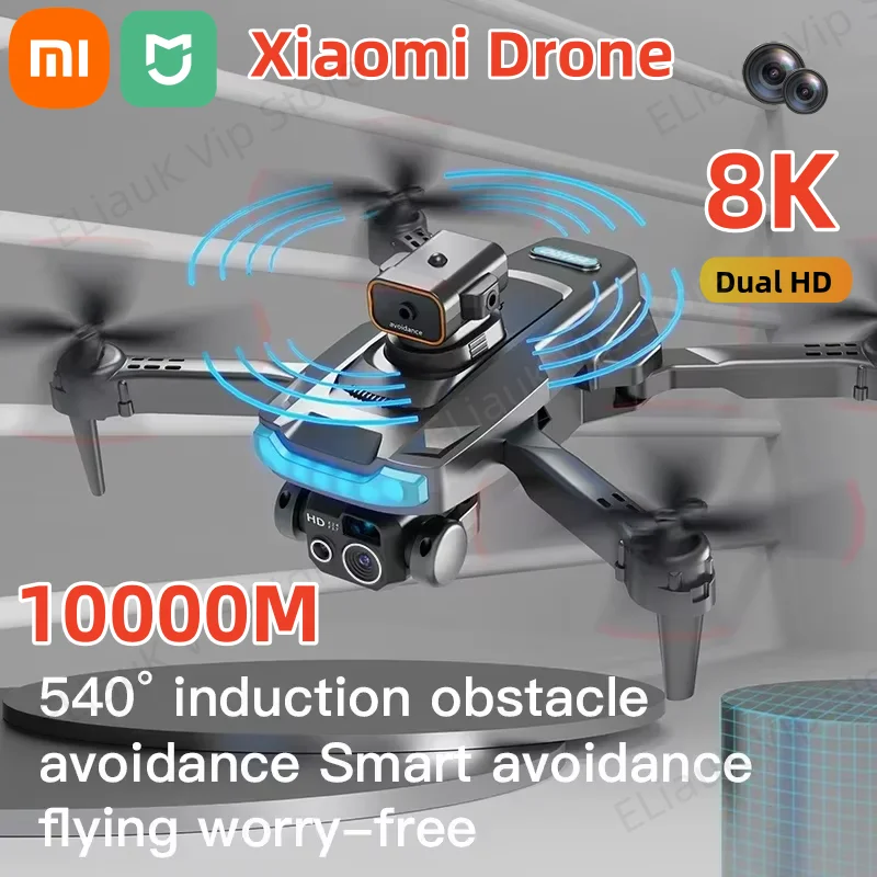 Xiaomi P15 GPS Drone 8k Dual Camera Professional 10000m 5G Obstacle Avoidance Optical Flow Positioning Brushless Upgraded Toy