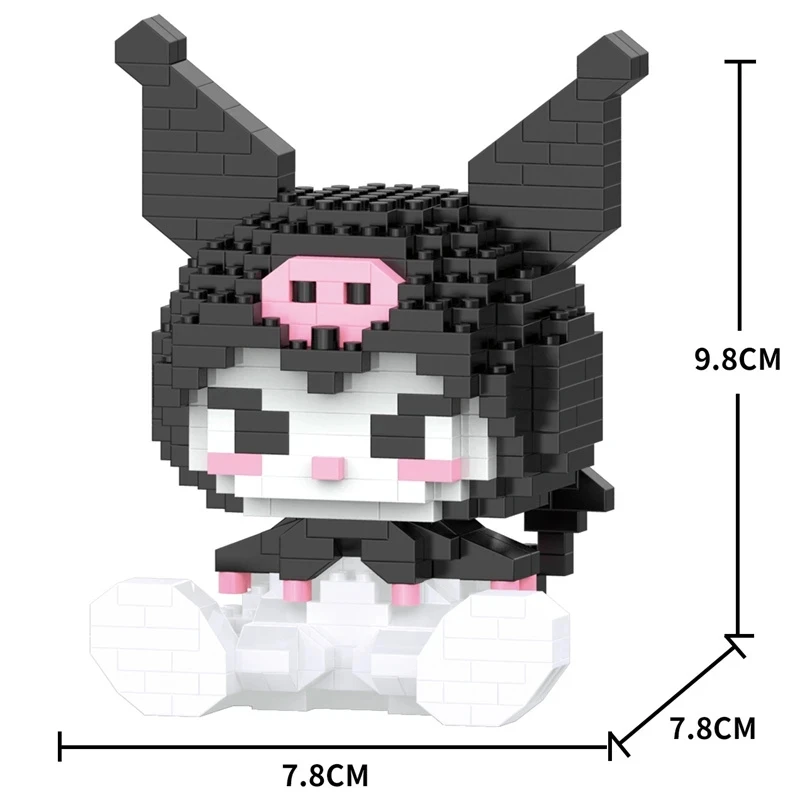 Sanrio Anime Hello Kitty My Melody Cinnamoroll Pompompurin Kuromi Friends Building Blocks Bricks Girl Children Kid Toy Gift Set - Image 2
