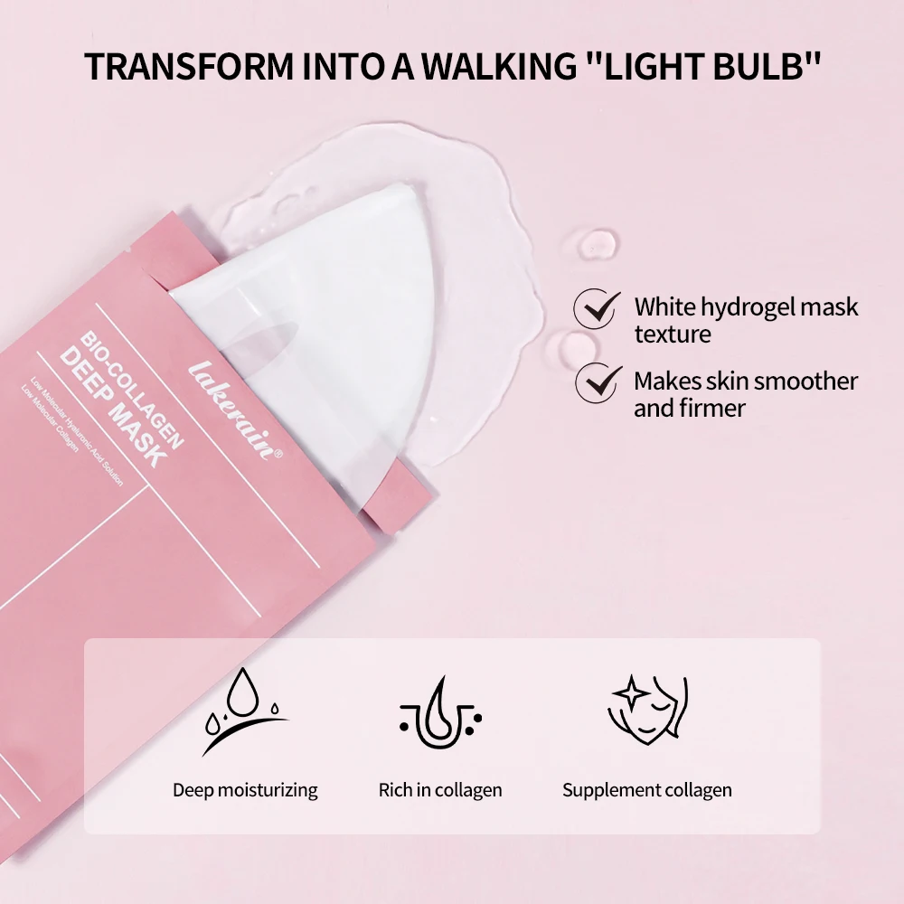 Bio-Collagen Deep Face Mask Shrink Pores Deep Hydrating Overnight Mask Moisturizing Refreshing Brightening Face Skin Care - Image 5