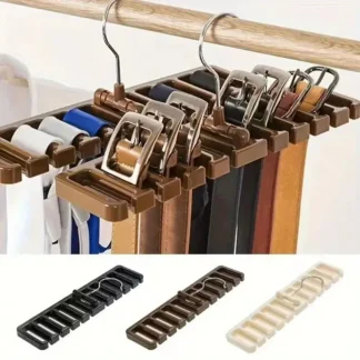 1PCS Tie Belt Hanger Wardrobe Belt Rotating Organizer Rack Multifuctional Scarf Hanger Home Closet Storage Holder Accessories