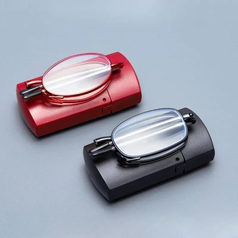 Gift Case Foldable Reading Glasses +1.00 to +4.00 Strength Men Women Anti Blue Light Farsightedness Eyewear - Image 4