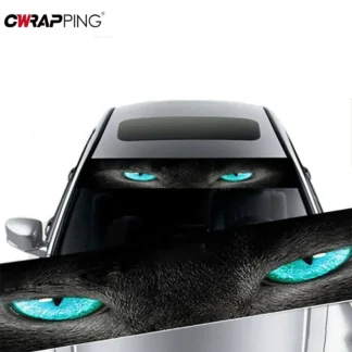 Windshield Exteriors Car Sticker Vinyl Front Window Funny Sunshade Decal Eye Ghost Wolf Pattern Auto Gadgets Accessories