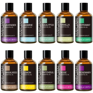 MAYJAM 1 Piece 100ML Pure Natural Plants Essential Oil For Humidifiers Aromatic Diffuser Vanilla Lavender Mint Bergamot Rose