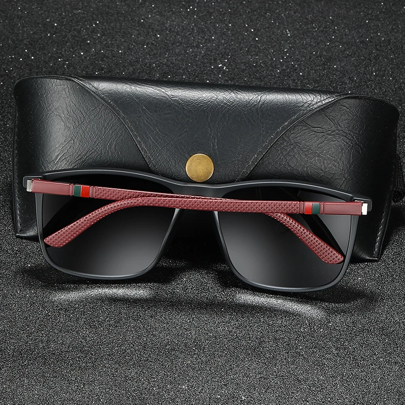 Luxury Square Vintage Polarized Sunglasses For Men Women Fashion Travel Driving Sun Glasses Male TR90 Eyewear UV400 - Image 3