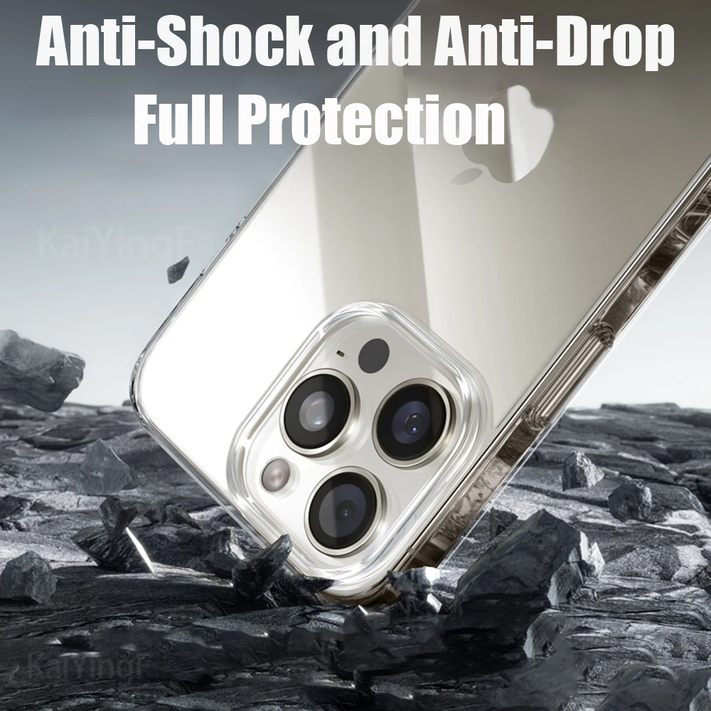 Luxury Transparent Case For iPhone 16 15 11 12 13 14 Pro Max Soft TPU Silicone For iPhone XR XS Max 8 Plus Back Cover Clear Case - Image 2