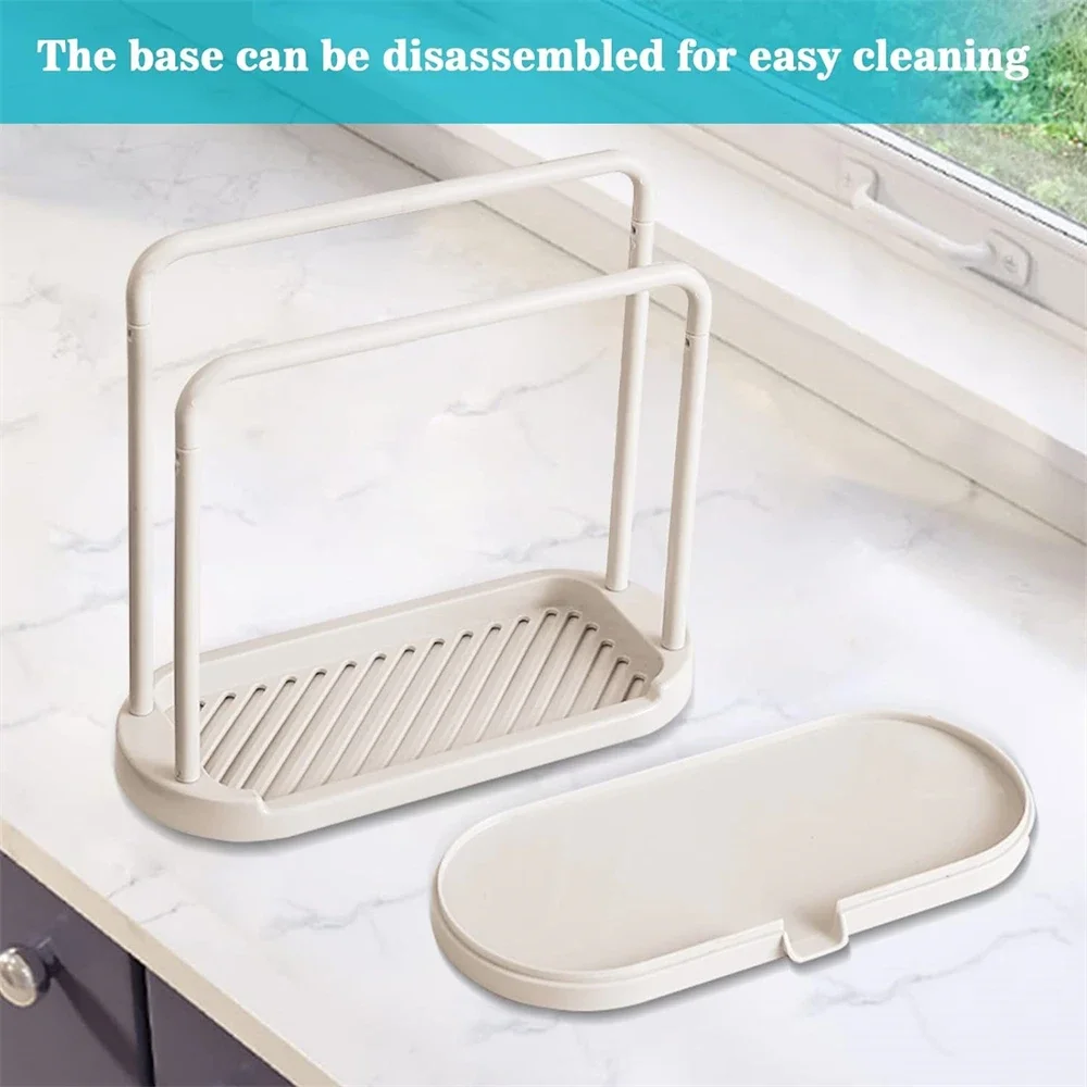Kitchen Rag Drain Stand Kitchen Accessories Sink Drainage Shelf Sink Drain Storage Basket for Sponge Rag Wire Ball - Image 5