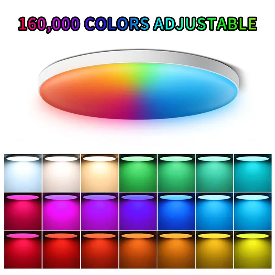 Tuya Smart WiFi Bluetooth LED Ceiling Light AC85-265V 24W RGB WW CW Round Ceiling Lamp Smart life APP Alexa Geogle Voice Control - Image 4