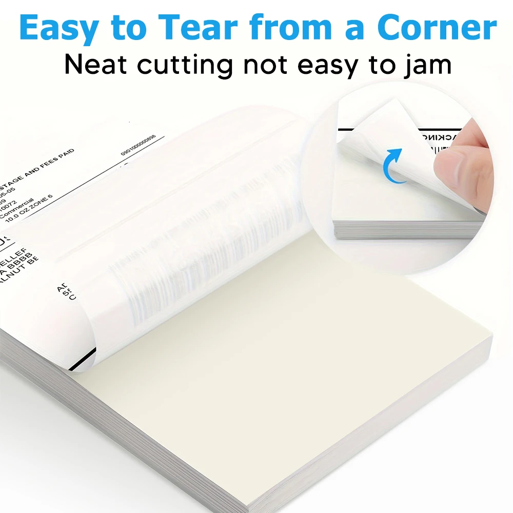 4*6 Inch Shipping Thermal Label 500sheets Per stacked Thermal Label Adhesive Stickers Thermal Postage BPA Free For D100 D200 - Image 4