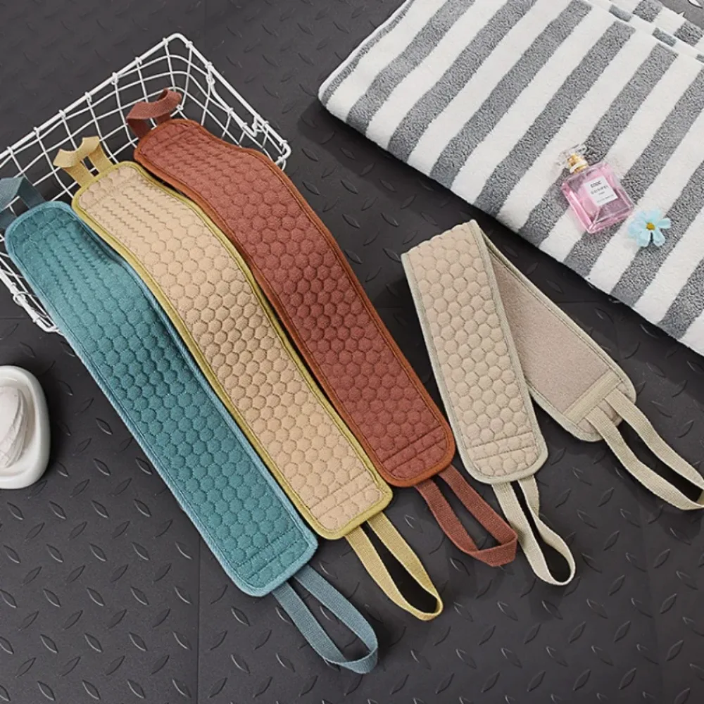 Shower Exfoliating Back Scrubber Bath Belt Towel Ball Glove Deep Mud Clean Korean Body Washcloth Japanese Rear Scrub Pull Strap - Image 5
