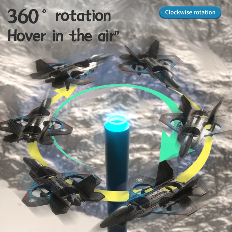 L0712 RC Plane 2.4G Remote Control Aircraft Gravity Sensing Aircraft Glider with Light EPP Foam Fighters for Boys Children - Image 6
