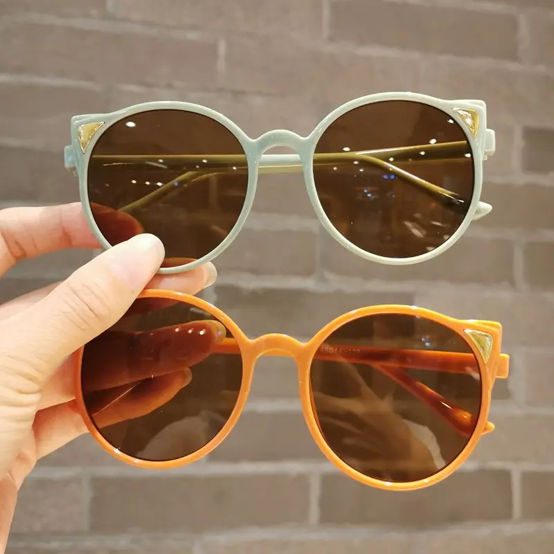 Girls Boys Cute Animal Cartoon Ears Sunglasses Outdoor Sun Protection Children Lovely Vintage Sunglasses Protection Classic Kids - Image 5