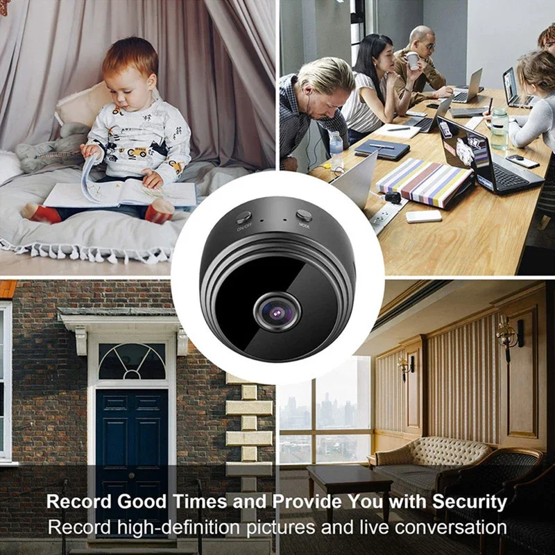 9 WiFi Mini Camera Wireless Video Recorder Voice Recorder Security Monitoring Camera Smart Home For Infants And Pets - Image 4