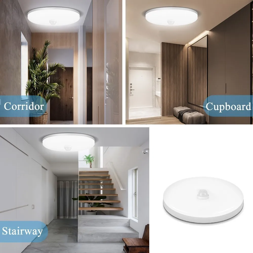 Led Ceiling Lamp With Motion Sensor 40W 30W 20W 18W 15W 12W Led Ceiling Light Fixtures For Entrance Balcony Corridor 110V 220V - Image 6