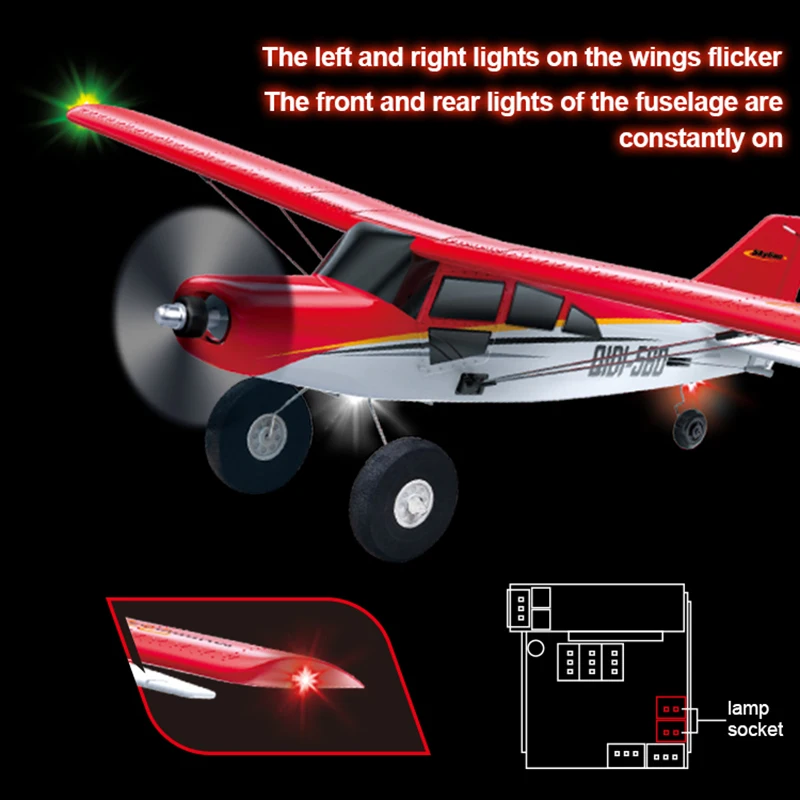 Qidi560 Moore M7 Off-road RC Plane 4CH Brushless Remote Control Airplane Fixed Wing Aircraft Model EPP Foam Toys for Children - Image 3