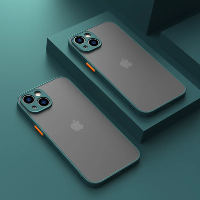 New Armor Bumper Shockproof Phone Case For iPhone 15 11 12 13 Mini 14 Pro XR X Xs Max 7 8 Plus SE 2020 Silicone Hard Cover Capa - Image 2