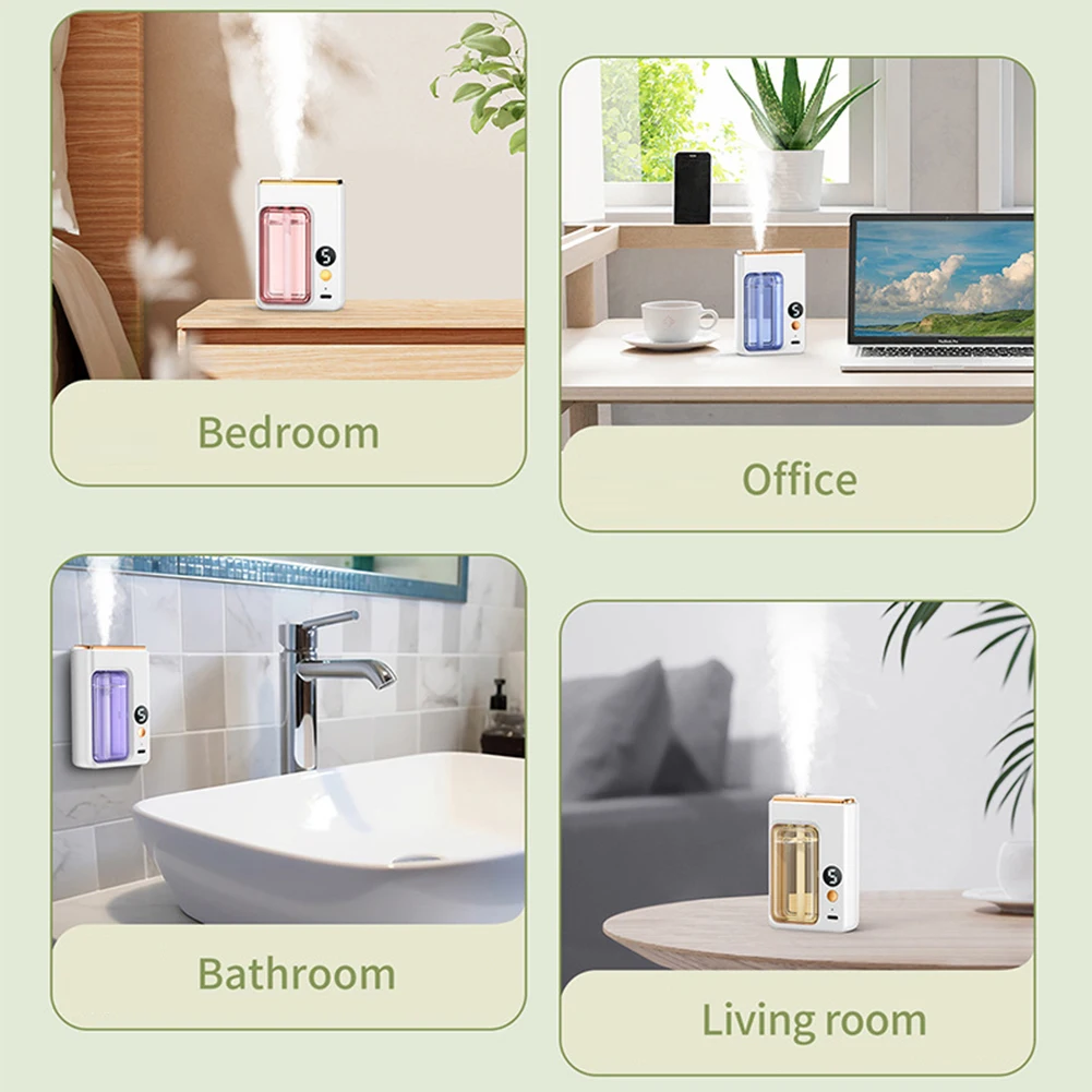 Automatic Diffuser Aromatherapy Car Perfume with Display Essential Oil Humidifier Bathroom Deodorization Air Freshener Jasmine - Image 5