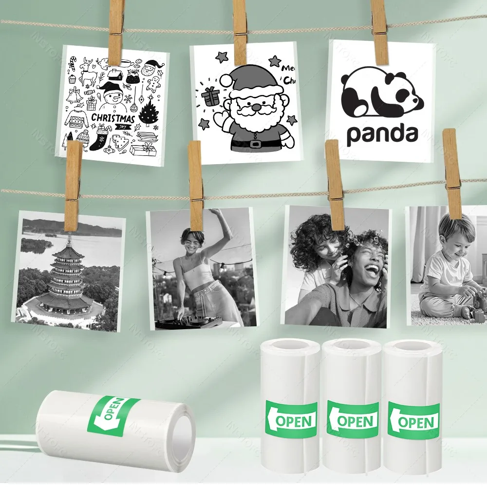 Printable Adhesive Paper 3~15 Pcs Mini Printer Sticker Paper Rolls, Thermal Photo Paper Rolls, for Mini Pocket Thermal Printer - Image 4