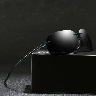 New Men's Rimless Sunglasses Sport Driving Sunglasses Ultra Light Rimless Glasses