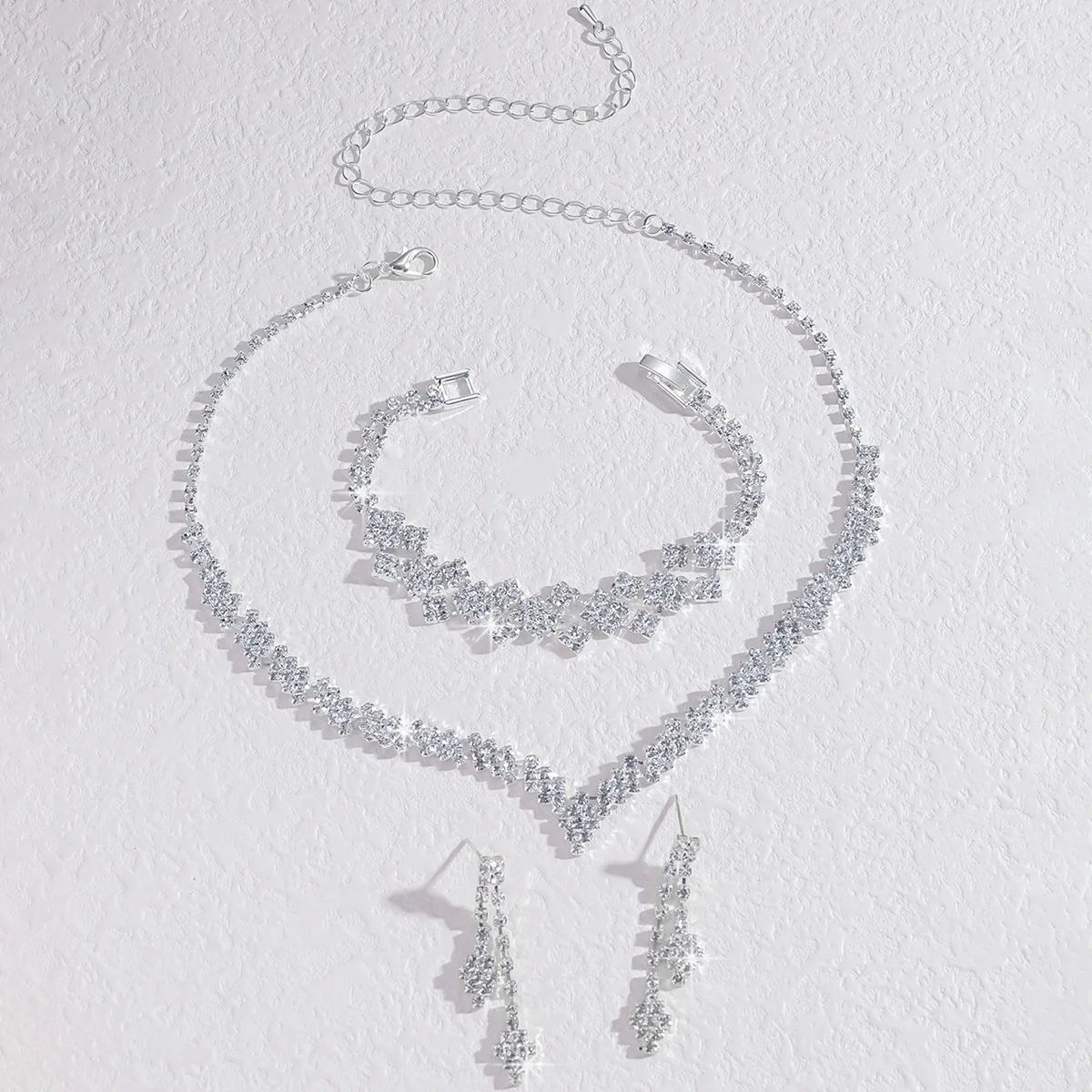 4/3 Pieces Of Wedding Season Women's Claw Chain Series Earrings, Necklaces, Bracelets, Jewelry Sets, Banquet And Holiday Gifts92 - Image 5