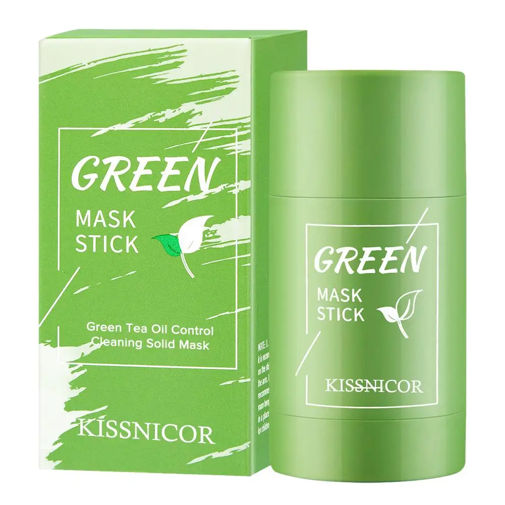 40g Remove Blackhead Green Tea Solid Mask Cleans Pores Stick Facial Blemish Black Dots Shrink Pores Korean Skin Care Cosmetics - Image 6