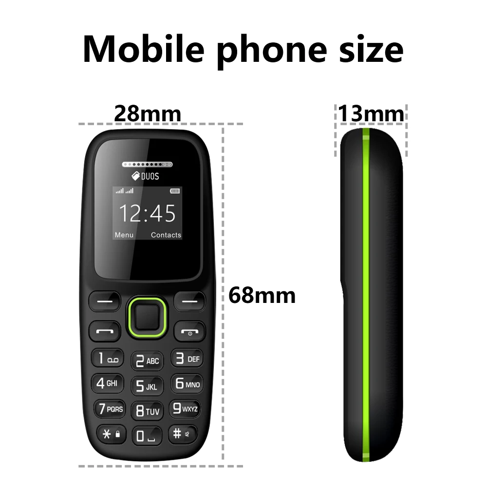 BM310 Small Mobile Phones Unlocked Bluetooth Earphone Telephone Low Radiation Automatic Call Recording Dual SIM Small Cell Phone - Image 8