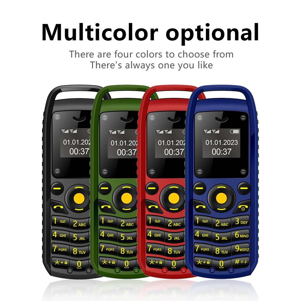SERVO B25 Button Mini Mobile Phone 2 SIM Standby Bluetooth Dialing Surround Wear Blacklist Smallest Backup Cellphones for Sports - Image 4