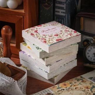 100pcs Vintage Paper Multi Style Deco Retro Stationery Supplies Writing Paper Junk Journal Label Scrapbooking Material Supplies
