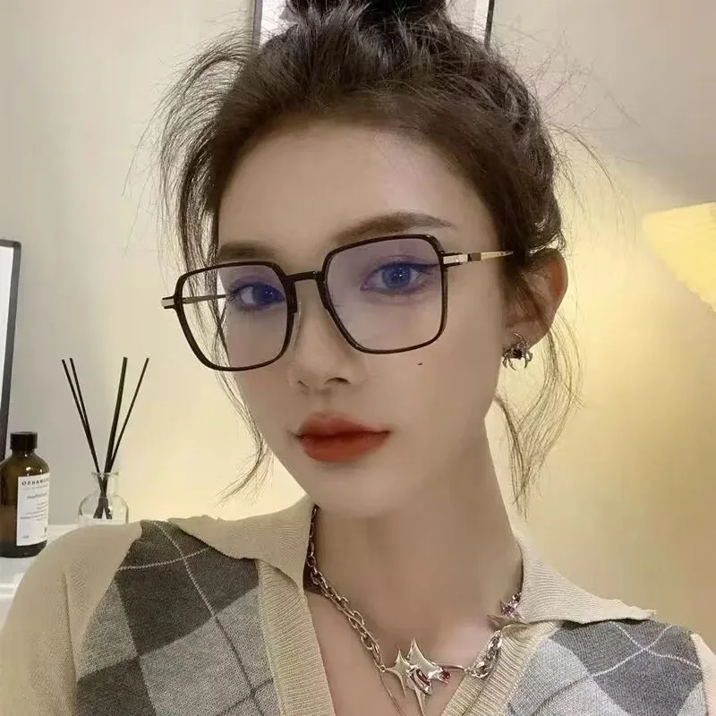 Photochromic Anti Radiation Glasses Metal Eyeglass For Woman Men - Image 5
