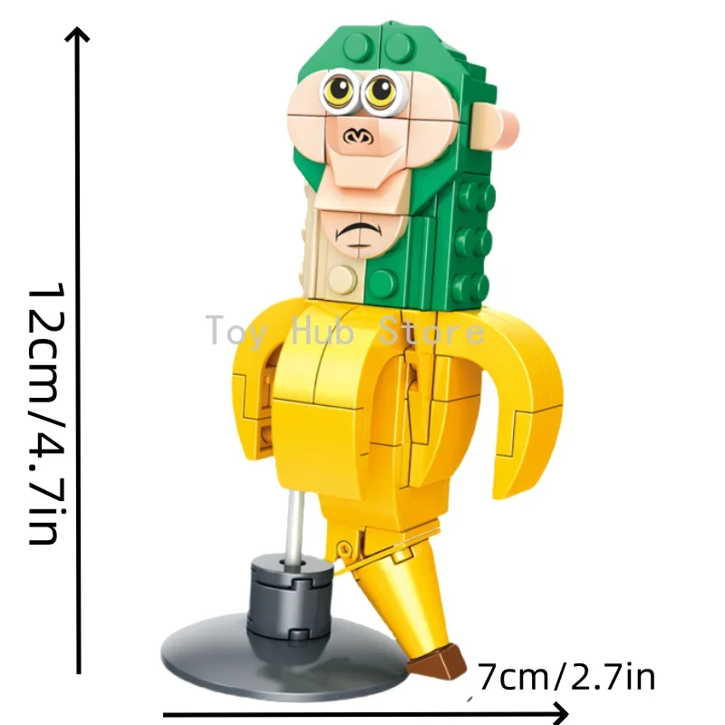 Tung Tung Sahur Brainrot Animals Building Blocks Tralalelo Tralala SharkBricks Toy Gift for Children Kids kids toys - Image 9