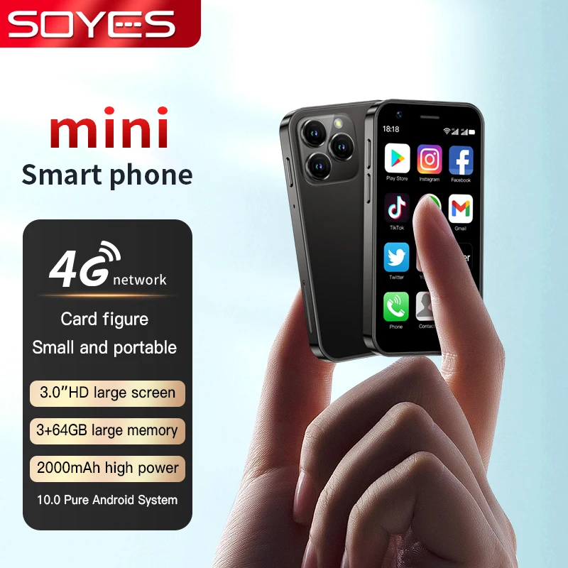 Top Selling SOYES XS16 mini 4G Smartphone 3.0inch 3GB RAM 64GB ROM Android 8.0 5MP Camera Dual SIM With Play Store WhatsAPP - Image 5