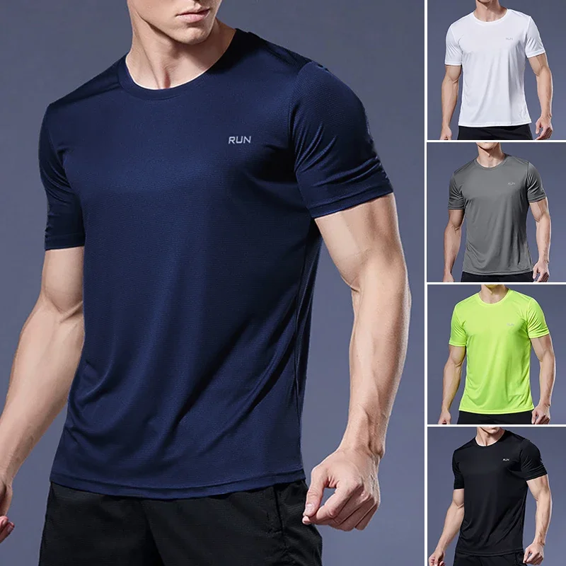 Summer Sport Gym t Shirt Men Quick Dry Running Bodybuilding Shirts Men Short Sleeve Fitness Tops Oversized Brazil t-Shirt Jersey - Image 2