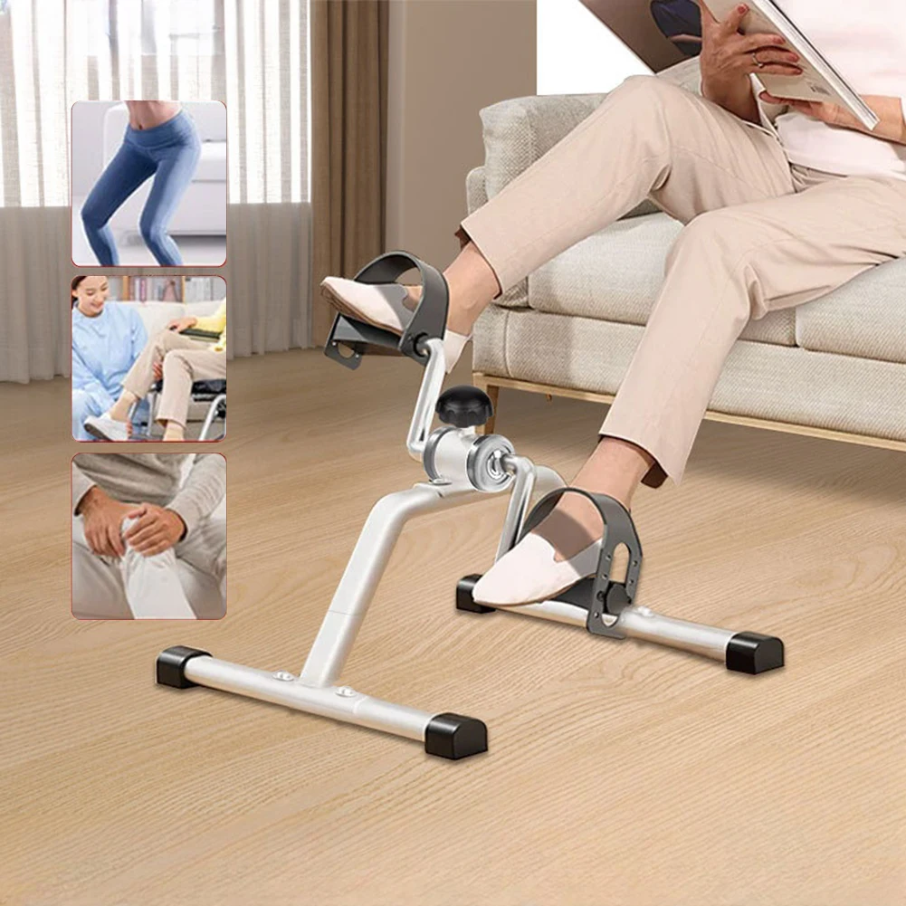 Mini Pedal Exerciser Exercise Bike Indoor Under Desk Bike Pedal Exerciser for Elderly Leg Rehabilitation Home Fitness Equipment - Image 3