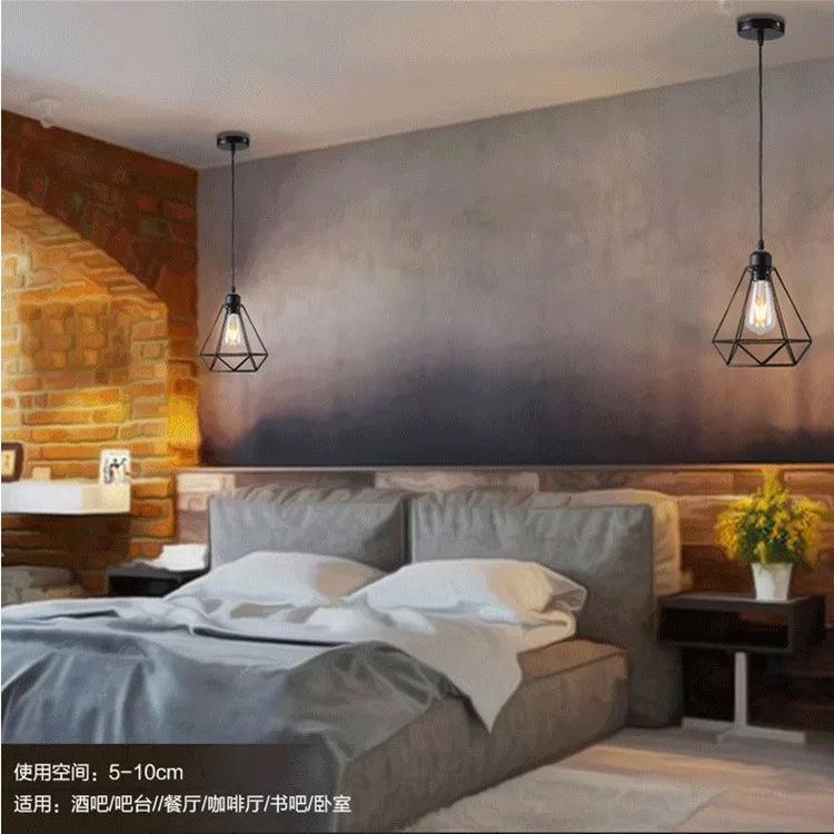 Industrial Pendant Light Led Adjustable Hanging Lamp Shade for Home Kitchen Metal Cage Pendant Lighting for Island Dining Room - Image 5