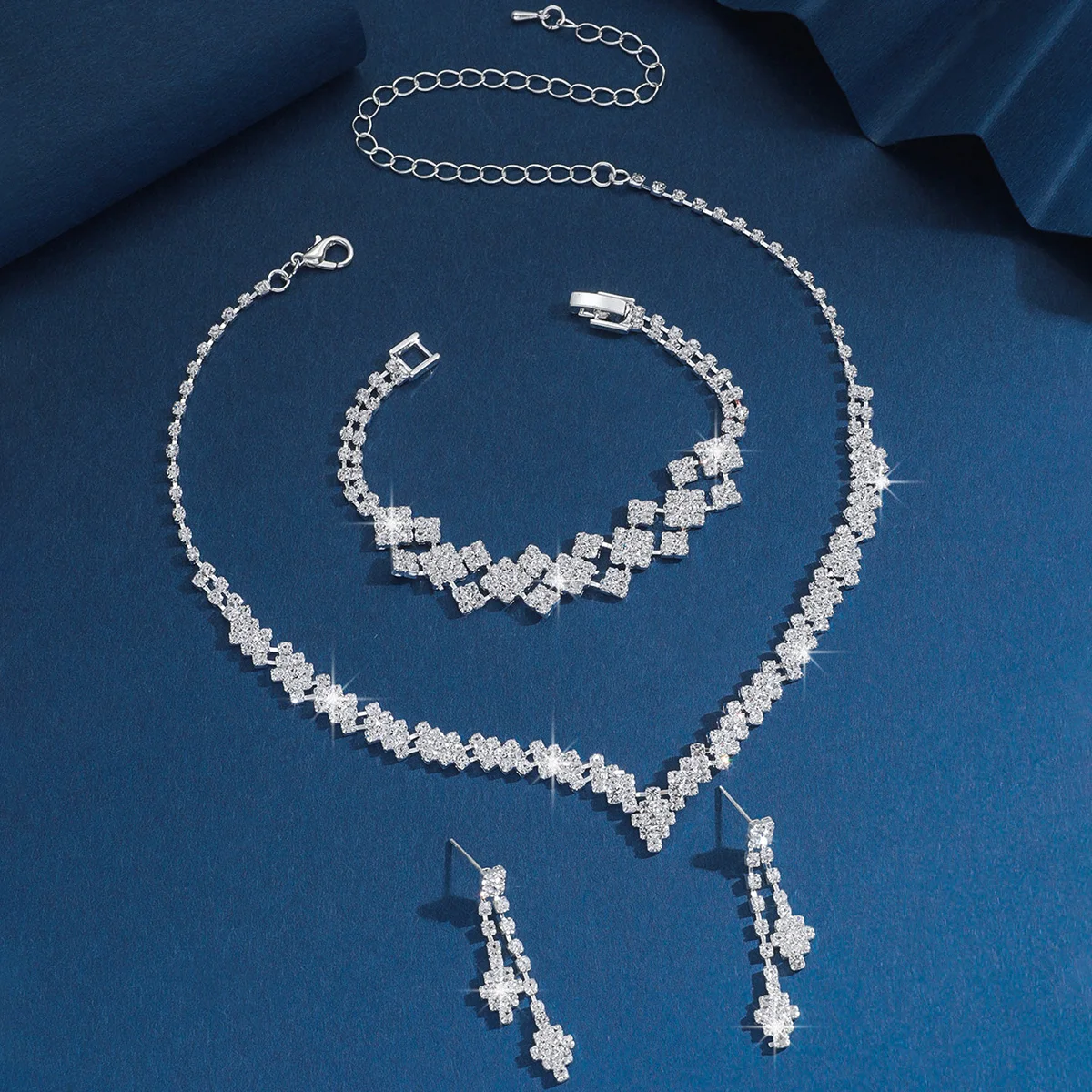 4/3 Pieces Of Wedding Season Women's Claw Chain Series Earrings, Necklaces, Bracelets, Jewelry Sets, Banquet And Holiday Gifts92 - Image 4