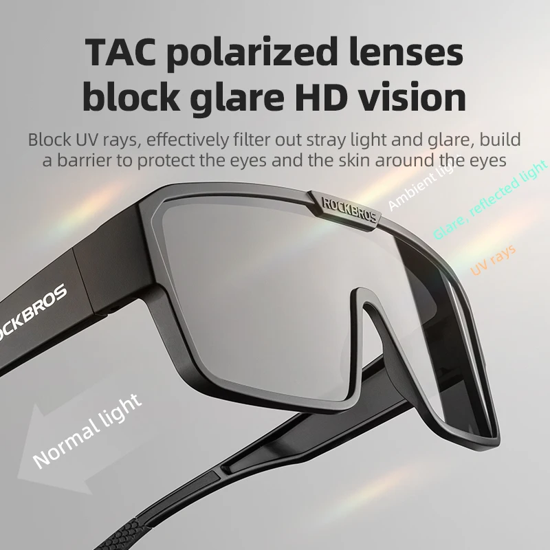 ROCKBROS Cycling Sunglasses Polarized UV Protection Set Glasses Frame for Myopia Glasses Running Fishing Cyling Goggles - Image 2
