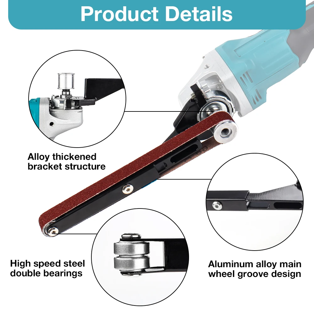 Grinder Mini Sander Multifunctional Cordless Polishing Machine, Home Angle Grinder Modification Belt Sander Accessories, Tools - Image 3