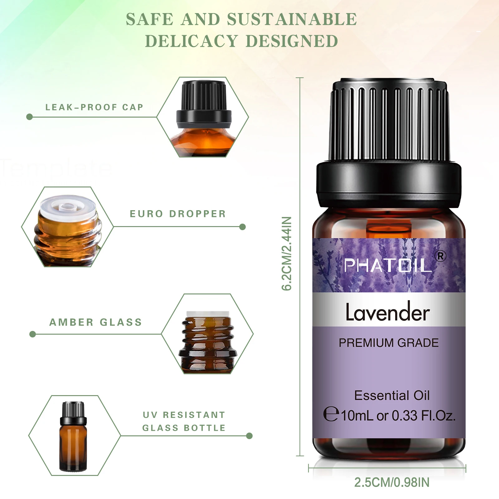 10ml Lavender Essential Oils Pure Natural for Diffuser humidifier Aromatherapy Jasmine Vanilla Aroma Oil for Skin Care, DIY Soap - Image 9