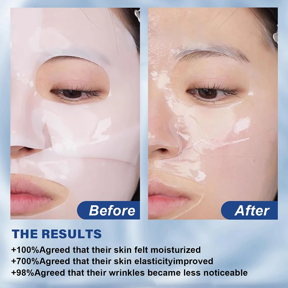 Deep Collagen Anti Wrinkle Lifting Mask Collagen Face Mask Overnight, Deep Collagen Mask for Lifting Firming Moisturizing(5Pack) - Image 2