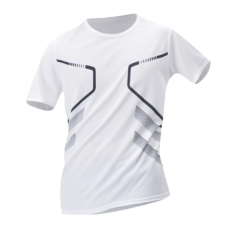 1/3/4 Pieces Summer Men's Printed Quick-drying Breathable Short-sleeved Plus Size Loose Sports Casual T-shirt Multicolor Choice - Image 4