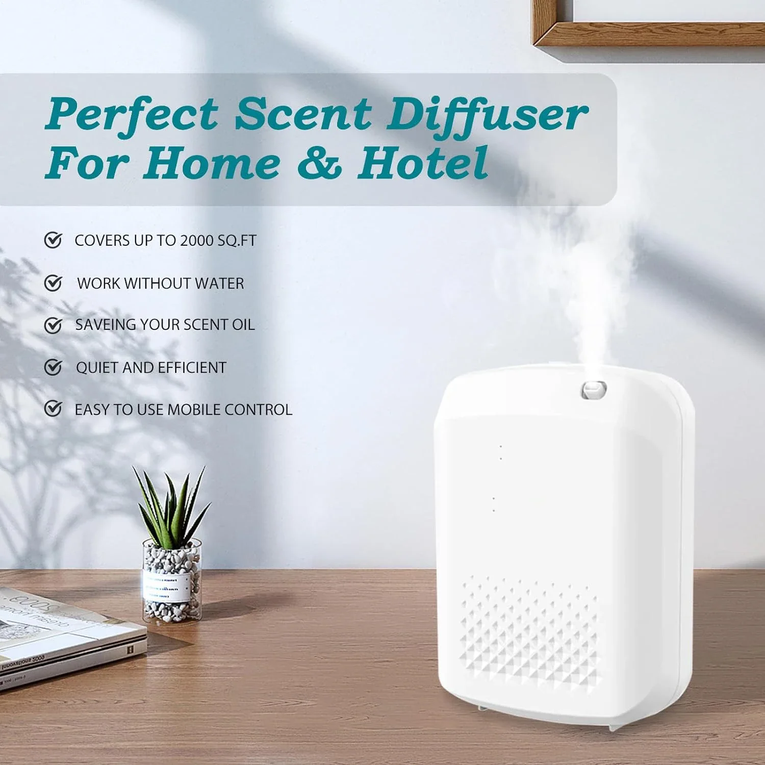 Fragrance Diffuser Aromatic Oil Diffuser Electric Home Air Freshener Machine Wall Hanging Essential Oil Diffuser For Hotel - Image 3