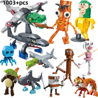 Tung Tung Sahur Brainrot Animals Building Blocks Tralalelo Tralala SharkBricks Toy Gift for Children Kids kids toys