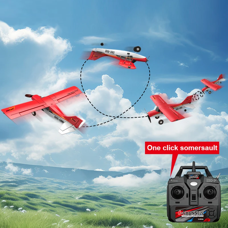 Qidi560 Moore M7 Off-road RC Plane 4CH Brushless Remote Control Airplane Fixed Wing Aircraft Model EPP Foam Toys for Children - Image 6
