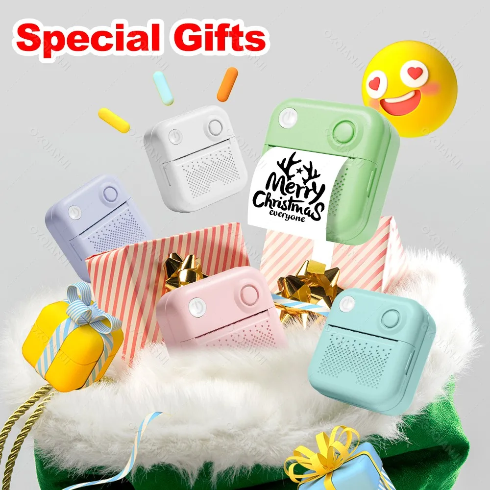 GZQIANJI D3 Portable PrinterThermal Paper Stickers Paper Mini Printers Labels Maker Printer for Error Printing Photo Printing - Image 5